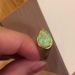 Synthetic opal ring